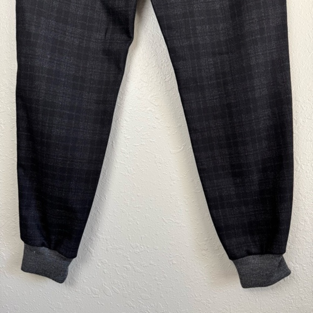 Vince wool blend black gray plaid jogger pants 34 - Picture 10 of 12